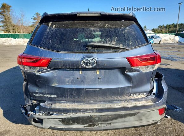 5TDJZRFH9KS952975 2019 TOYOTA HIGHLANDER Синий 