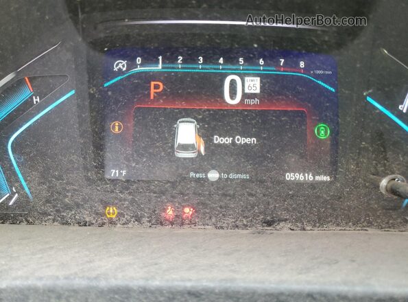 5FNRL6H56MB000609 2021 HONDA ODYSSEY Серебряный Вид щитка приборов