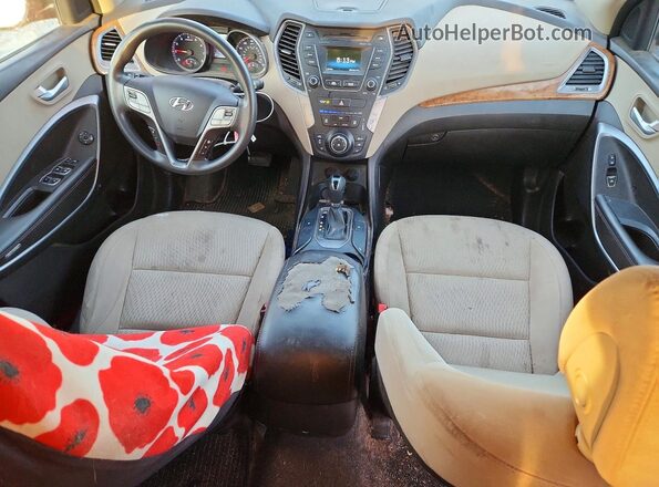 KM8SMDHF5GU143294 2016 HYUNDAI SANTA Red Вид щитка приладів