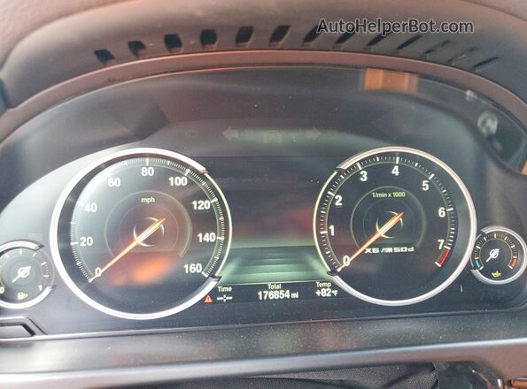 5UXKU2C37H0U29418 2017 BMW X6 Белый Вид задних сидений