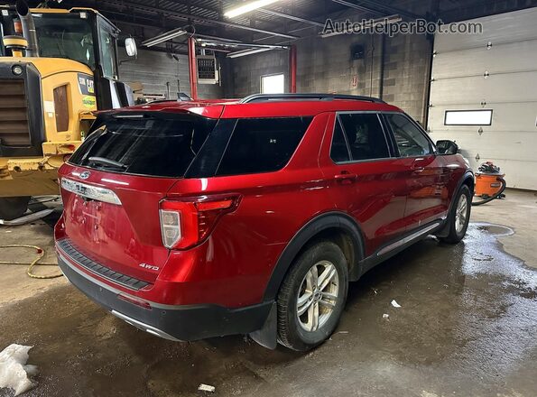 1FMSK8DH3PGB81884 2023 FORD FORD EXPLORER Красный Задняя правая четверть
