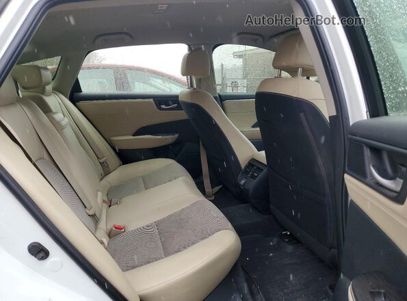 JHMZC5F15KC000166 2019 HONDA CLARITY White Widok wnętrza z tyłu