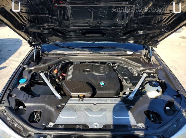 5UXTY3C05L9B40016 2020 BMW X3 Black VIN კოდის სტიკერის ხედი