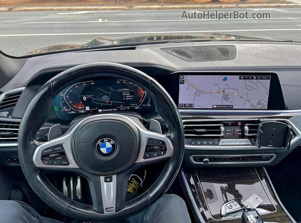 5UXCR6C04M9G98133 2021 BMW X5 Черный Вид панели приборов