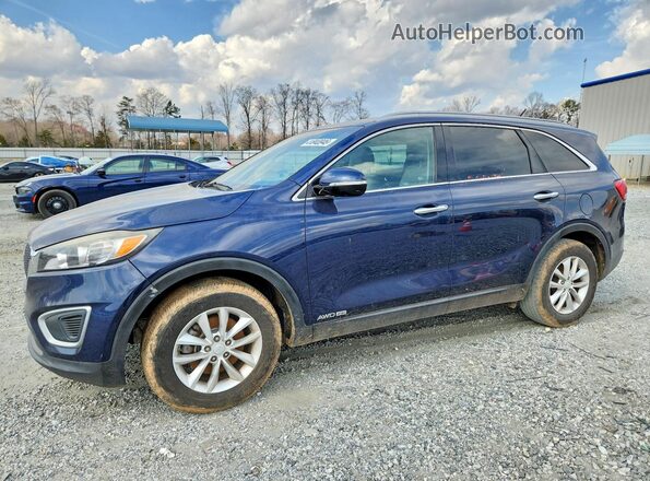 5XYPGDA53JG413697 2018 KIA SORENTO Blue Tył lewy