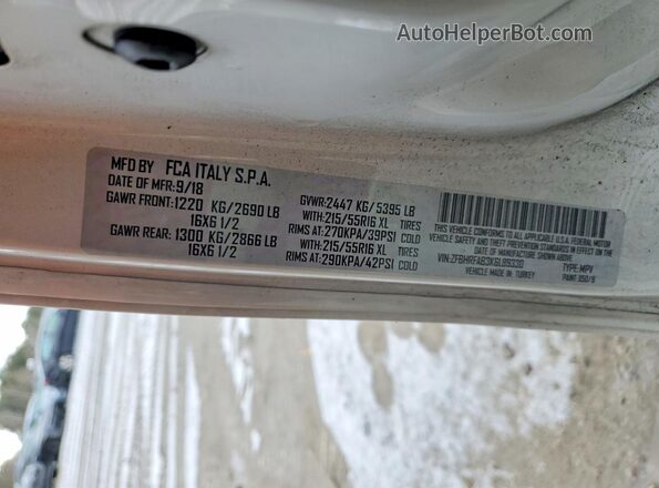 ZFBHRFAB3K6L89330 2019 RAM PROMASTER White 