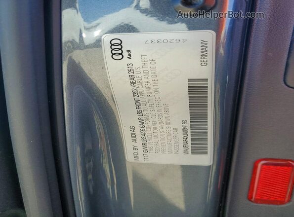 WAUENAF4XJA094193 2018 AUDI OTHER Black Vista de la etiqueta del VIN