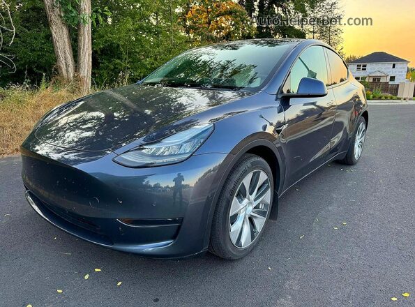 5YJYGDED6MF106087 2021 TESLA MODEL Gray Задня права чверть