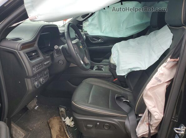 1GNSKFKDXRR298949 2024 CHEVROLET SUBURBAN Черный Вид салона спереди