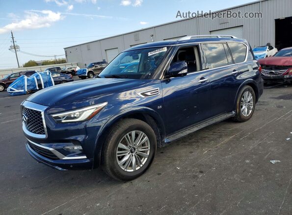 JN8AZ2NE4K9227902 2019 INFINITI QX80 Blue 