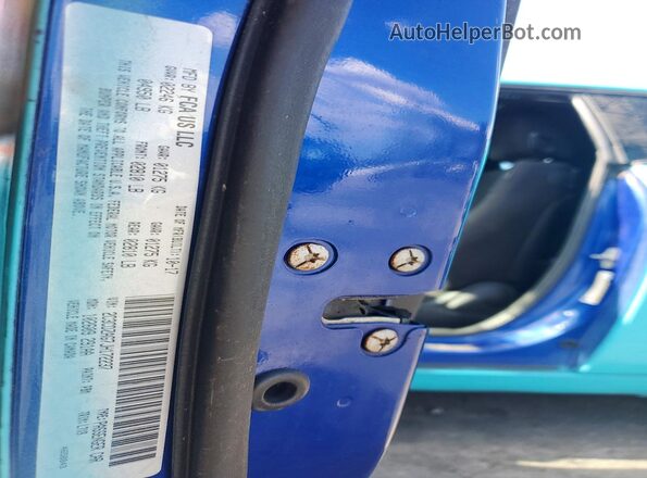 2C3CDZAG7JH172237 2018 DODGE CHALLENGER Blue 360 interior view