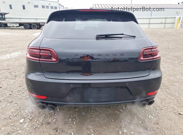 WP1AG2A56HLB55313 2017 PORSCHE MACAN Black Widok wnętrza z przodu