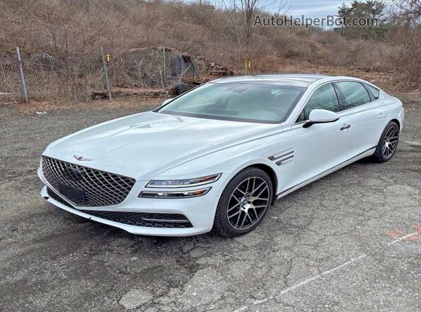 KMTGB4SC2NU092298 2022 GENESIS G80 Белый Задняя левая четверть