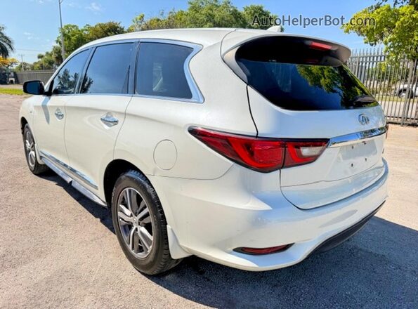 5N1DL0MN4LC547527 2020 INFINITI QX60 White Trasero derecho