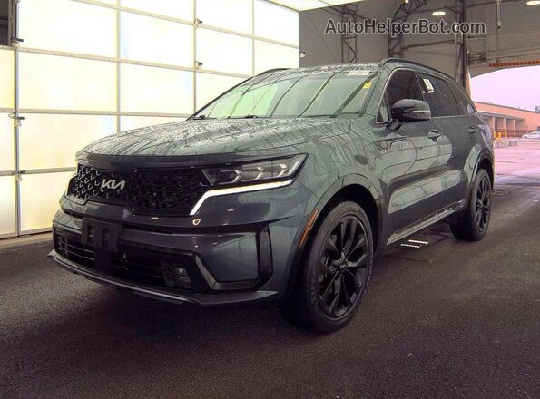 5XYRKDLF9NG112970 2022 KIA SORENTO Black Trasero derecho