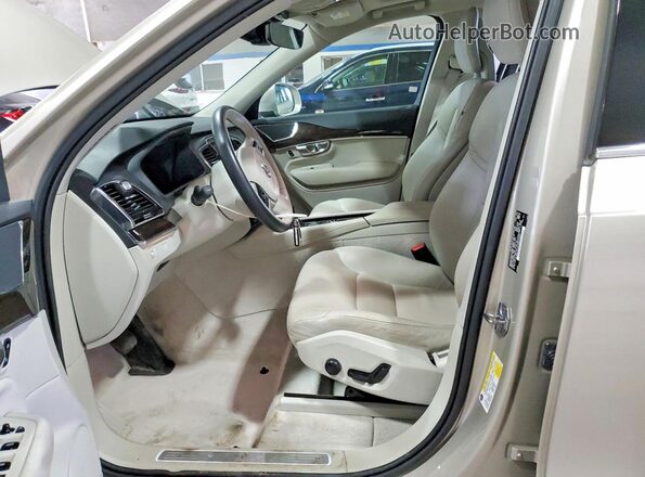 YV4A22PK5G1050069 2016 VOLVO XC90 Beige Vista del salpicadero
