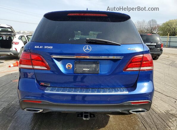 4JGDA5HB1JB066365 2018 MERCEDES-BENZ GLE Синий Вид сзади