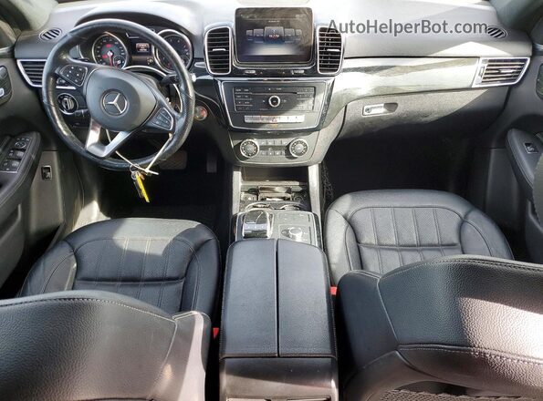 4JGDA5HB1JB066365 2018 MERCEDES-BENZ GLE Синий Вид панели приборов