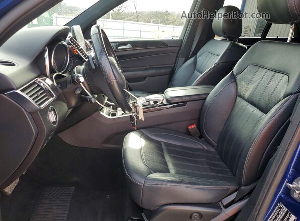 4JGDA5HB1JB066365 2018 MERCEDES-BENZ GLE Синий Вид салона спереди