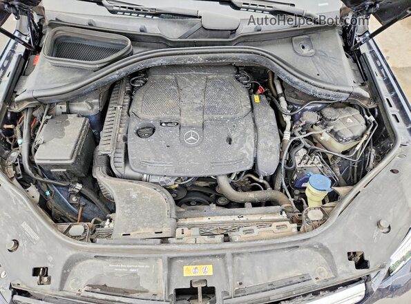 4JGDA5HB4HA971408 2017 MERCEDES-BENZ GLE Blue Widok komory silnika