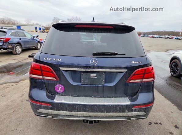 4JGDA5HB4HA971408 2017 MERCEDES-BENZ GLE Blue Widok z tyłu