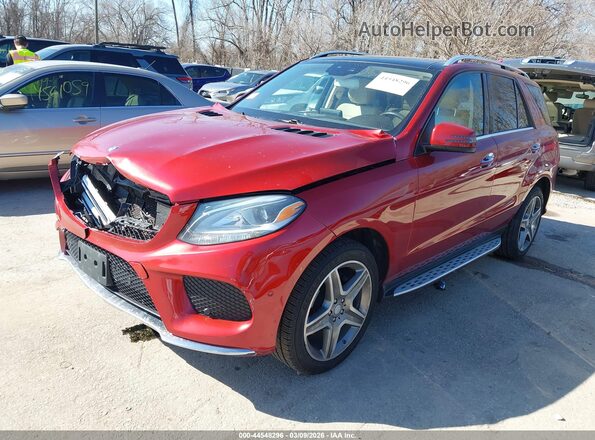 4JGDA5HB5GA735834 2016 MERCEDES-BENZ GLE 350 Красный 