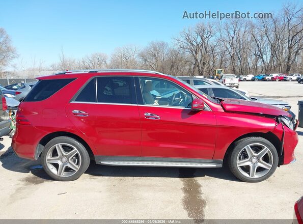 4JGDA5HB5GA735834 2016 MERCEDES-BENZ GLE 350 Красный 