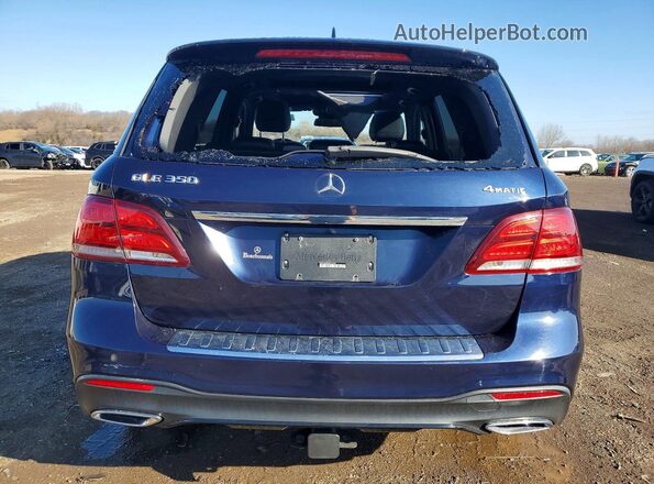 4JGDA5HB5JB203985 2018 MERCEDES-BENZ GLE Blue Widok z tyłu