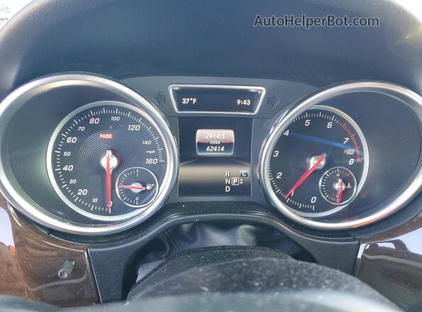 4JGDA5HB5JB203985 2018 MERCEDES-BENZ GLE Blue Widok zestawu wskaźników
