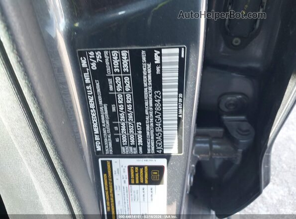 4JGDA5JB4GA788423 2016 MERCEDES-BENZ GLE 350 Серый 