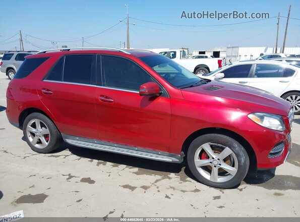 4JGDA5JB5GA779245 2016 MERCEDES-BENZ GLE 350 Red 