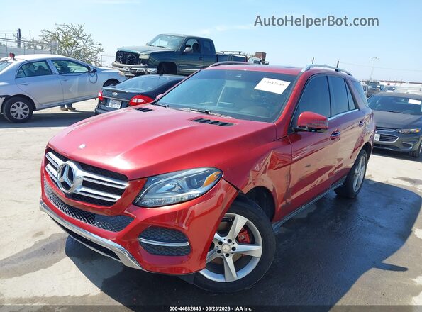 4JGDA5JB5GA779245 2016 MERCEDES-BENZ GLE 350 Red 