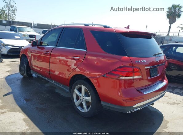 4JGDA5JB5GA779245 2016 MERCEDES-BENZ GLE 350 Red 