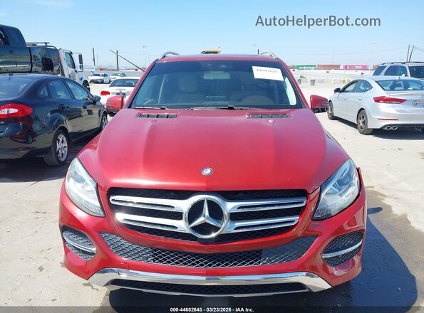 4JGDA5JB5GA779245 2016 MERCEDES-BENZ GLE 350 Red 