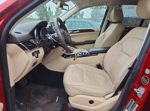 4JGDA6DB9JB147996 2018 MERCEDES-BENZ GLE Red Vista interior delantera
