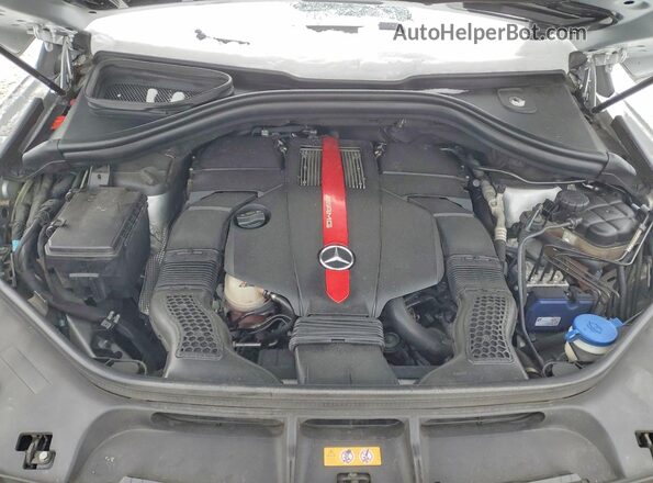 4JGDA6EB8JA999535 2018 MERCEDES-BENZ GLE Silver Vista del compartimento del motor