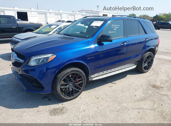 4JGDA7FB4JB111717 2018 MERCEDES-BENZ AMG GLE 63 Blue წინა მარცხენა ხედი სამი მეოთხედიდან