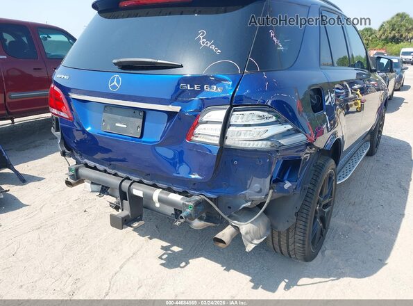 4JGDA7FB4JB111717 2018 MERCEDES-BENZ AMG GLE 63 Blue წინა ხედი