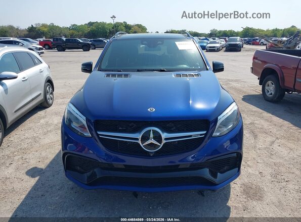 4JGDA7FB4JB111717 2018 MERCEDES-BENZ AMG GLE 63 Blue უკანა სალონის ხედი