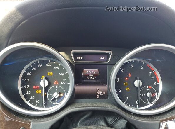 4JGDF6EE3GA690995 2016 MERCEDES-BENZ GL-CLASS Silver Вид щитка приладів