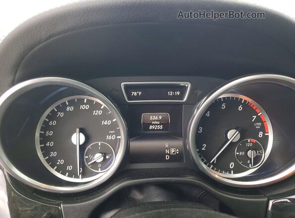 4JGDF6EE5GA706307 2016 MERCEDES-BENZ GL-CLASS Black Вид щитка приладів