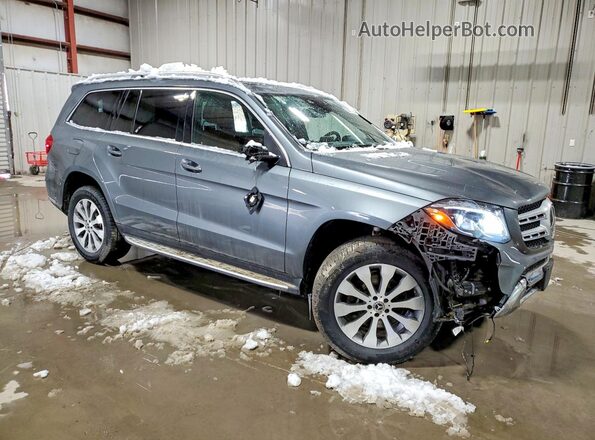 4JGDF6EE6JA996175 2018 MERCEDES-BENZ GLS Gray Przód prawy