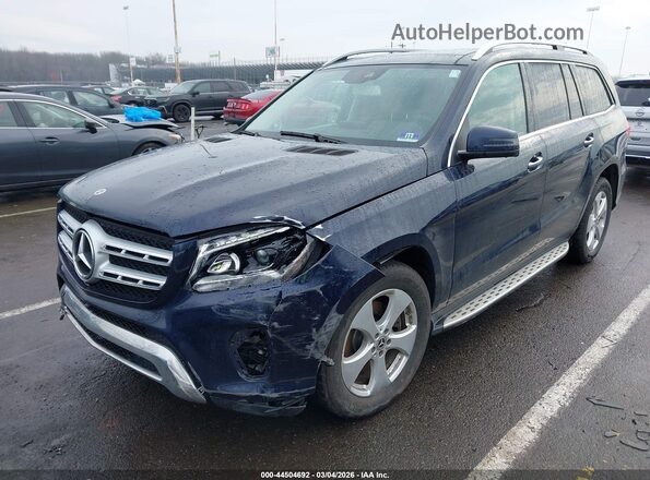 4JGDF6EE6JB031763 2018 MERCEDES-BENZ GLS 450 Blue Առջևի ձախ երեք քառորդ տեսարան