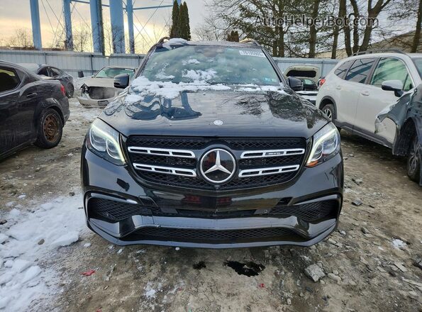 4JGDF7FEXHA781283 2017 MERCEDES-BENZ GLS Black Вид ззаду