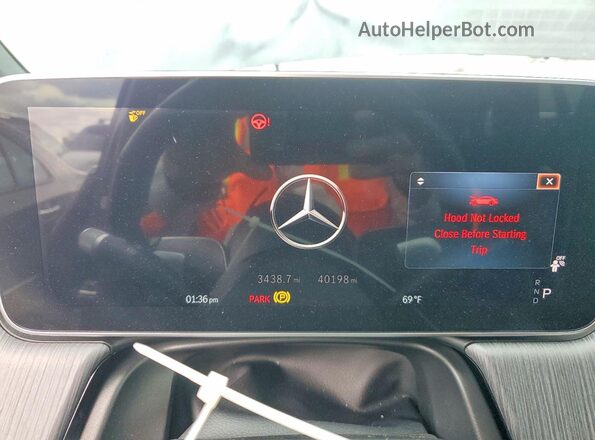4JGDM2DB1PA028404 2023 MERCEDES-BENZ EQS Black Вид щитка приладів
