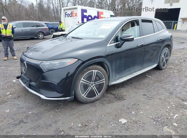 4JGDM2EB9PA002292 2023 MERCEDES-BENZ EQS 450 SUV Black Առջևի ձախ երեք քառորդ տեսարան