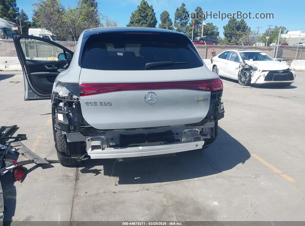4JGDM4EB7PA015750 2023 MERCEDES-BENZ EQS 580 SUV Gray Դիմացի տեսք