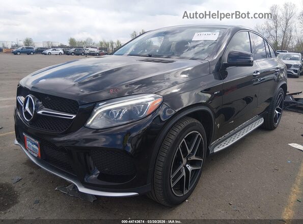 4JGED6EB3GA006690 2016 MERCEDES-BENZ GLE 450 AMG COUPE Черный Передняя левая четверть