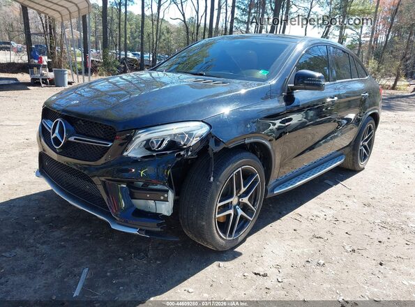 4JGED6EB9GA007147 2016 MERCEDES-BENZ GLE 450 AMG COUPE Black Front left