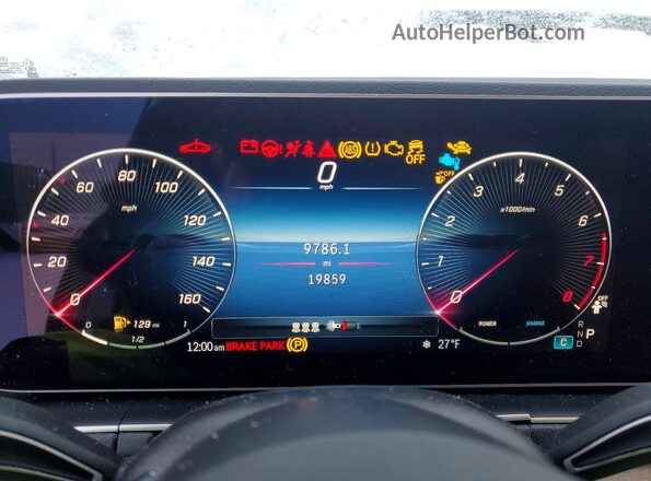4JGFB4FB1SB330978 2025 MERCEDES-BENZ GLE White Вид щитка приладів